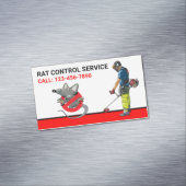 ネズミ駆除プロフェッショナル害虫防除サービス マグネット名刺 (インサイチュ)