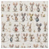 ネズミ魔法：ウィムジーネズミ ファブリック (クローズアップ)