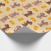 ネズミ・チーズ ラッピングペーパー (角)