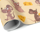 ネズミ・チーズ ラッピングペーパー (ロールコーナー)