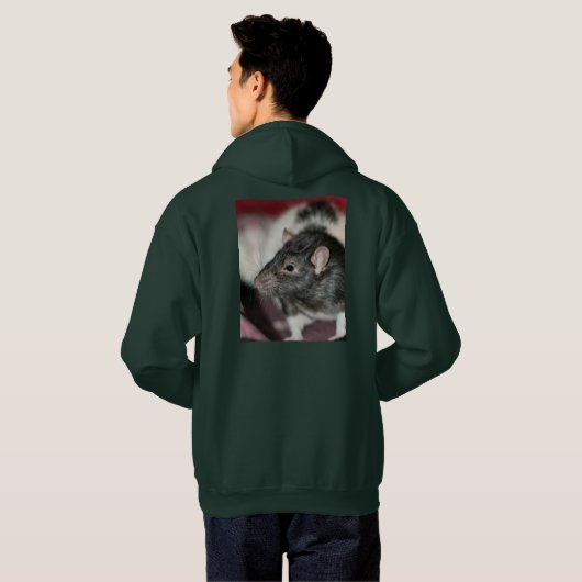 ネズミ パーカ (裏面フル)