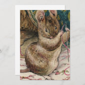 ネズミ – ビアトリックス・ポッター 招待状 (正面/裏面)