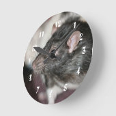 ネズミ ラウンド壁時計 (傾斜)