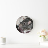 ネズミ ラウンド壁時計 (ホーム)