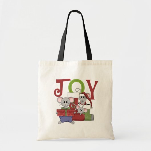 ネズミJOYクリスマスTシャツ&ギフト トートバッグ (正面)