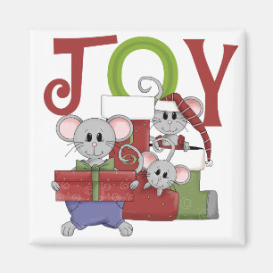 ネズミJOYクリスマスTシャツ&ギフト マグネット