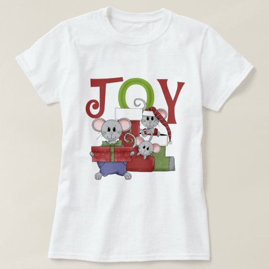 ネズミJOYクリスマスTシャツ&ギフト Tシャツ (デザイン正面)