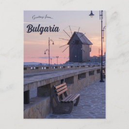 ネセバールブルガリアの風車 ポストカード