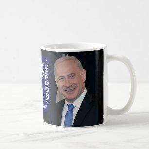 ネタニヤフ総理大臣及びイスラエル共和国の紋章 コーヒーマグカップ