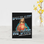 ネタバレ注意 彼はちょっと死ぬ イエス キャッチフレーズ カード (黄色い花)