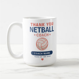 ネッتبالコーチチームの感謝の気持ちを込めたギフト コーヒーマグカップ