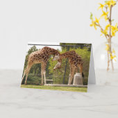 ネッキングのキリンカード カード (黄色い花)