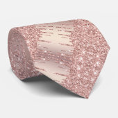 ネックタイとバラ金ゴールド赤面グリッタードリップ ネクタイ (ロール)