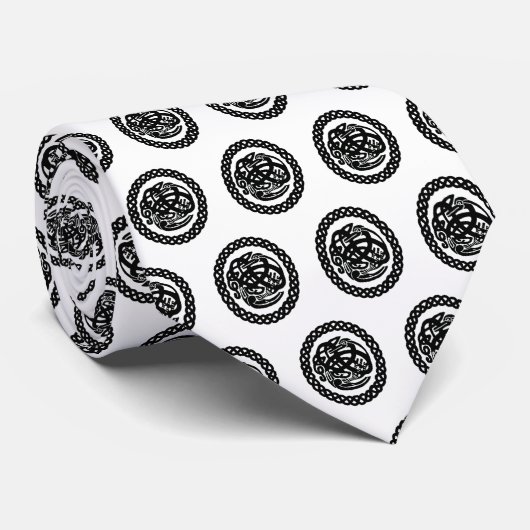 ネックタイのケルト結び目模様鳥 ネクタイ (ロール)