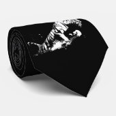 ネックタイを攻撃する虎 ネクタイ (ロール)