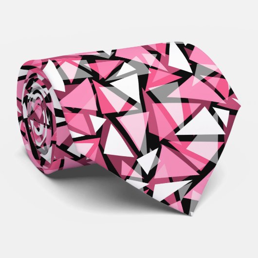 ネックタイシームレスなジオメトリ三角形シェイプパターン ネクタイ (ロール)