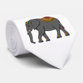 ネックタイタイ象のパターン ネクタイ (ロール)
