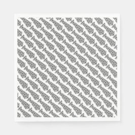 ネックタイパパオフィスファッション彼の仕事おもしろい スタンダードランチョンナプキン