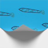 ネックタイファーザーズデイグリッター ラッピングペーパー (角)