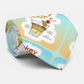 ネックタイ – ウイスキー酸っぱいレシピカクテルアート ネクタイ (ロール)