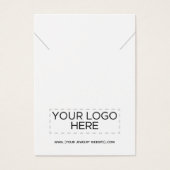 ネックレスあなたのロゴを追加ジュエリーディスプレイカード (正面)