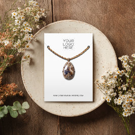 ネックレスあなたのロゴを追加ジュエリーディスプレイカード