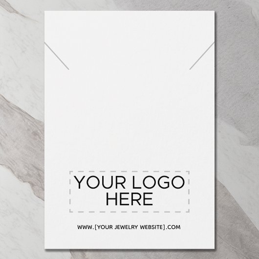 ネックレスあなたのロゴを追加ジュエリーディスプレイカード