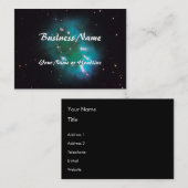 ネックレスの星雲のハッブルの宇宙 名刺 (正面/裏面)