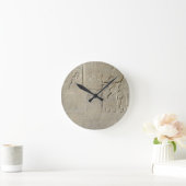 ネックレスの石碑、金ゴールドを受け取るHormin ラウンド壁時計 (ホーム)