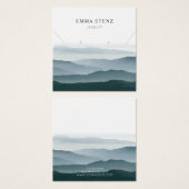 ネックレスイヤリングディスプレイカード・パステル山脈 (正面&裏面)