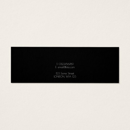 ネックレスシンプルディスプレイカード (裏面)