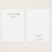 ネックレスシンプル又はブレスレット表示カード (正面&裏面)