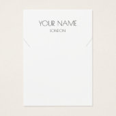 ネックレスシンプル又はブレスレット表示カード (正面)