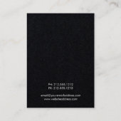 ネックレスジュエリーディスプレイカード白い花 名刺 (裏面)