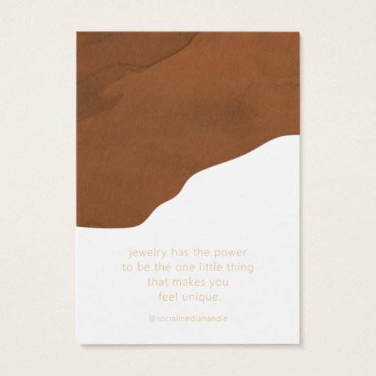 ネックレスジュエリーディスプレイカード (裏面)