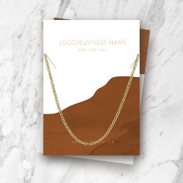 ネックレスジュエリーディスプレイカード