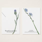 ネックレスジュエリーディスプレイカード・パステルフラワー (正面&裏面)