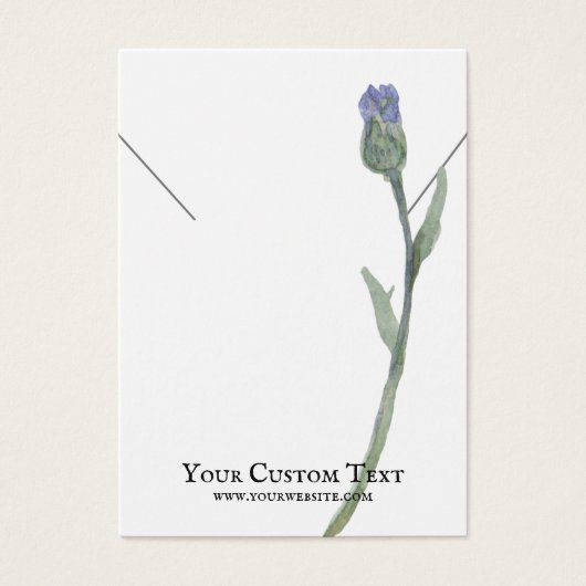 ネックレスジュエリーディスプレイカード・パステルフラワー (正面)