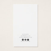 ©ネックレスジュエリーディスプレイカード・フローラシンプル (裏面)