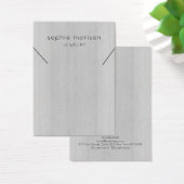 ネックレスジュエリーディスプレイカード・ホワイトウッド (デスク)