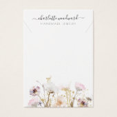 ネックレスジュエリーピンク金ゴールドグリッターワイルドフラワー (正面)