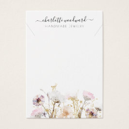 ネックレスジュエリーピンク金ゴールドグリッターワイルドフラワー