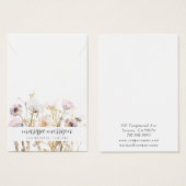 ネックレスジュエリーピンク金ゴールドワイルドフラワーディスプレイ (正面&裏面)