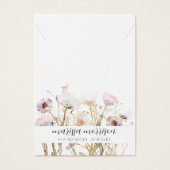 ネックレスジュエリーピンク金ゴールドワイルドフラワーディスプレイ (正面)