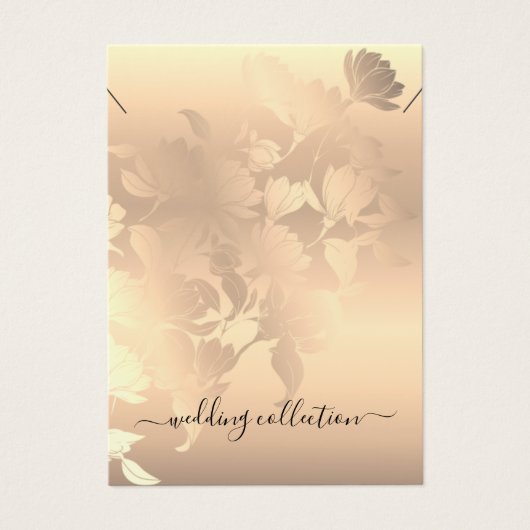 ネックレスディスプレイカードロマンチックヴィンテージピンク赤面 (正面)