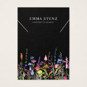 ネックレスディスプレイカード・カラフルワイルドフラワーロゴ (正面)