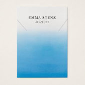 ネックレスディスプレイカード・パステルブルーグラデーション (正面)