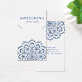 ネックレスディスプレイカード・メタリックブルーマンダラ (デスク)