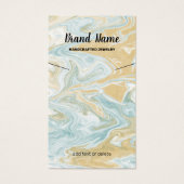 ネックレスディスプレイカード – 抽象芸術ビーチデザイン (正面)