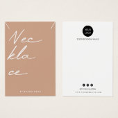 ネックレスディスプレイ名刺 (正面&裏面)